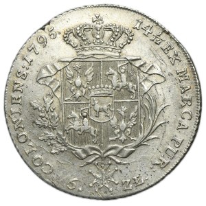 Poniatowski, 6-zlotová minca, Varšava 1795