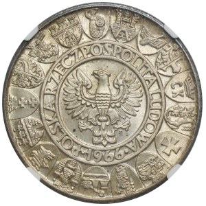 100 zloty 1966 Mieszko e Dąbrówka - NGC MS65
