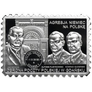 20 zlotych, 2021: Defense of the Gdańsk Post Office