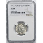 Montenegro, Nicholas I, 1 Perper Paris 1912 - NGC AU58