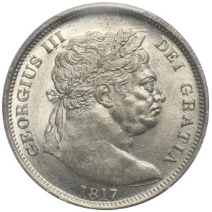 Great Britain, George III, 1/2 Crown London 1817 - PCGS MS63