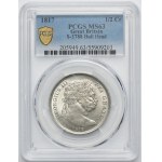 Great Britain, George III, 1/2 Crown London 1817 - PCGS MS63