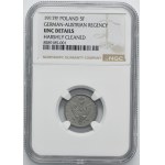 Regno di Polonia, 5 fenig del 1917 - NGC UNC DETTAGLI