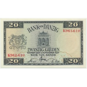 Danzig, 20 Gulden 1937 - K -