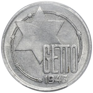 Ghetto Litzmannstadt, 20 mark 1943 Al - PCGS MS61