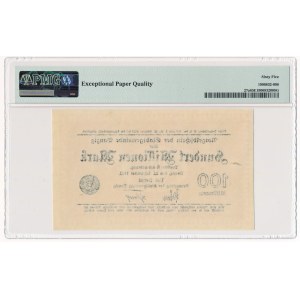 Danzig, 100 million Mark 1923 - watermark squares - PMG 65 EPQ