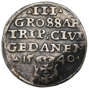 Sigismund I the Old, 3 Groschen Danzig 1540 - PRVS