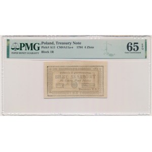4 zloty, 1794 (1)(R) - PMG 65 EPQ