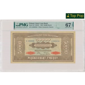 50.000 marek 1922 - G - PMG 67 EPQ