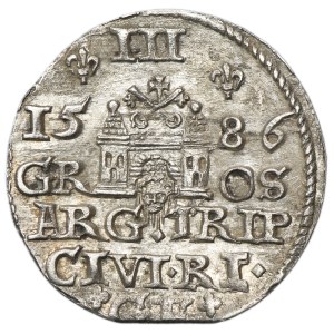Stephen Bathory, 3 Groschen Riga 1586