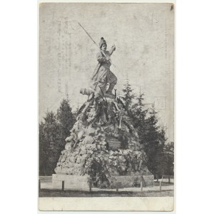 Postcard Monument to Wojciech Bartosz Głowacki in Lviv 1915
