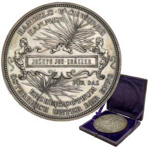 Austria, Award Medal of the Chamber of Commerce and Industry for Joseph Johann Krätzer 1884