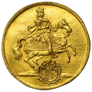 Augustus II the Strong, Vicariate 2 ducats Dresden 1711 ILH