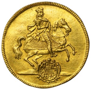 Augustus II the Strong, Vicariate 2 ducats Dresden 1711 ILH