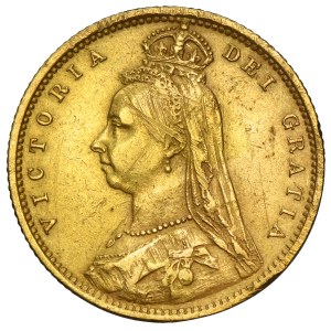 Wielka Brytania, Wiktoria, 1/2 Suwerena Londyn 1892