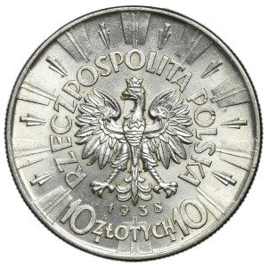 Piłsudski, 10 zlotych, 1938