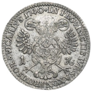 Augustus III of Poland, Groschen Dresden 1740