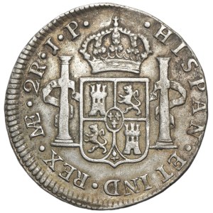 Peru, Karol IV, 2 Reales Lima 1806 JP