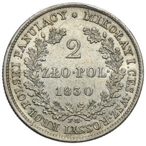 Kingdom of Poland, 2 zloty Warsaw 1830 FH