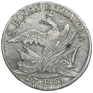 Allemagne, Royaume de Prusse, Frédéric II, 1/2 thalér de Magdebourg 1765 F
