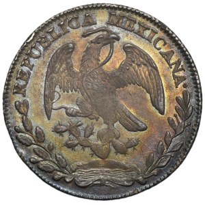 Meksyk, Republika, 8 Realów Zacatecas 1859 Zs