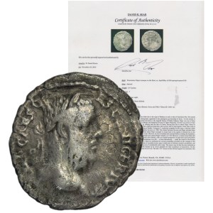 Roman Imperial, Pescennius Niger, Denarius - certificate David R. Sear