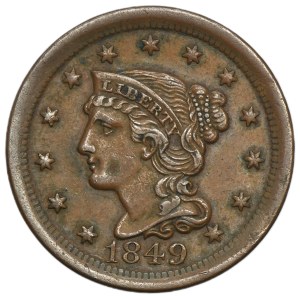 Stati Uniti, 1 centesimo, Filadelfia 1849 - Liberty Head