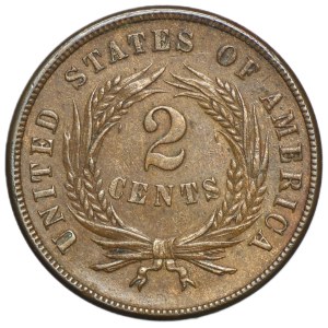 USA, 2 Cents Philadelphia 1866 - Union Shield