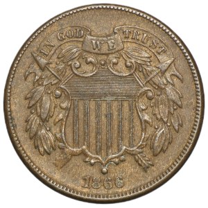 USA, 2 Cents Philadelphia 1866 - Union Shield