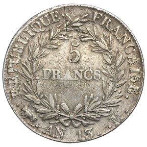 France, Napoleon I, 5 Francs Toulouse 1804 M