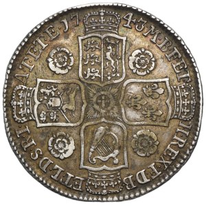 Great Britain, George II, 1/2 Crown London 1743