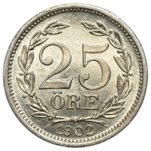 Schweden, Oskar II., 25 Öre, Kungsholmen 1902