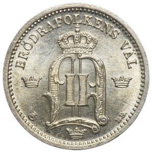 Schweden, Oskar II., 25 Öre, Kungsholmen 1902
