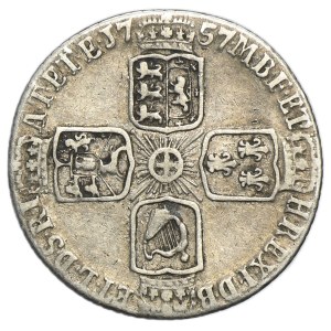 Wielka Brytania, Jerzy II, 6 Pensów Londyn 1757
