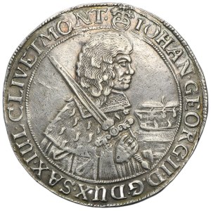 Germany, Electorate of Saxony, Johann George II, Thaler Dresden 1661 CR