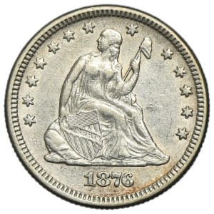 Stati Uniti, 1/4 di dollaro Filadelfia 1876 - Seated Liberty