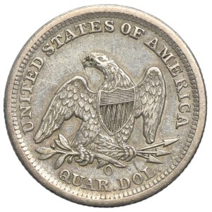 USA, 1/4 Dollar New Orlean 1850 O - Seated Liberty