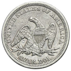 USA, 1/4 Dollar Philadelphia 1857 - Seated Liberty