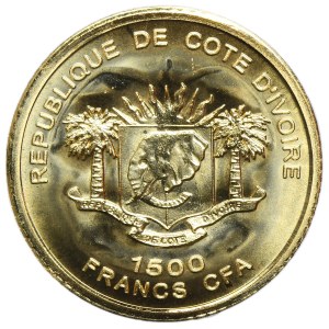 Ivory Coast, 1.500 Francs CFA 2006 - Pharos Lighthouse of Alexandria