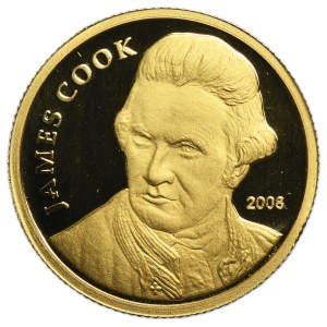Cook Islands, Elizabeth II, 10 Dollars 2008 - James Cook