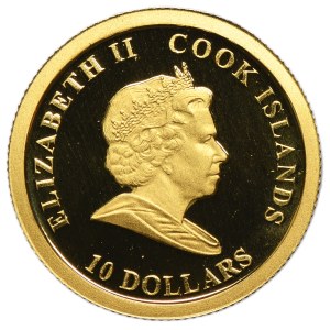 Cook Islands, Elizabeth II, 10 Dollars 2008 - James Cook