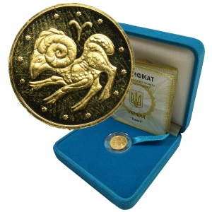 Ukraine, 2 Hryvni Kyiv 2006 - Zodiac Signs Aries