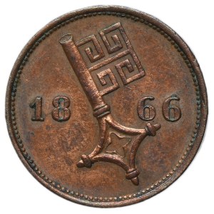 Deutschland, Stadt Bremen, 2 1/2 Schwaren 1866