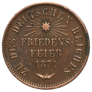 Niemcy, Wielkie Księstwo Badenii, Fryderyk I, 1 Krajcar Karlsruhe 1871