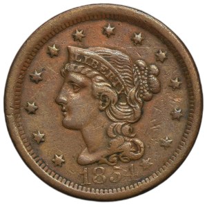 USA, 1 Cent Philadelphia 1854 - Liberty Head