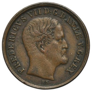 Dänemark, Friedrich VII., 1 Rigsbankskilling, Kopenhagen 1853, VS
