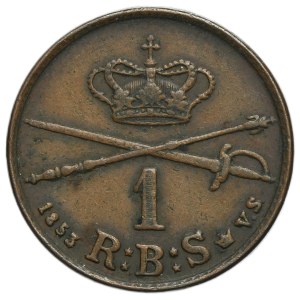 Dänemark, Friedrich VII., 1 Rigsbankskilling, Kopenhagen 1853, VS