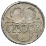 PRÓBA SREBRO, 1 grosz 1925 - PCGS SP62