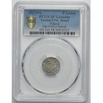 SILVER PROOF, 1 grosz, 1927 - PCGS UNC DETAILS