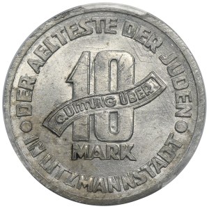 Ghetto Litzmannstadt, 10 mark 1943 Al - PCGS MS62